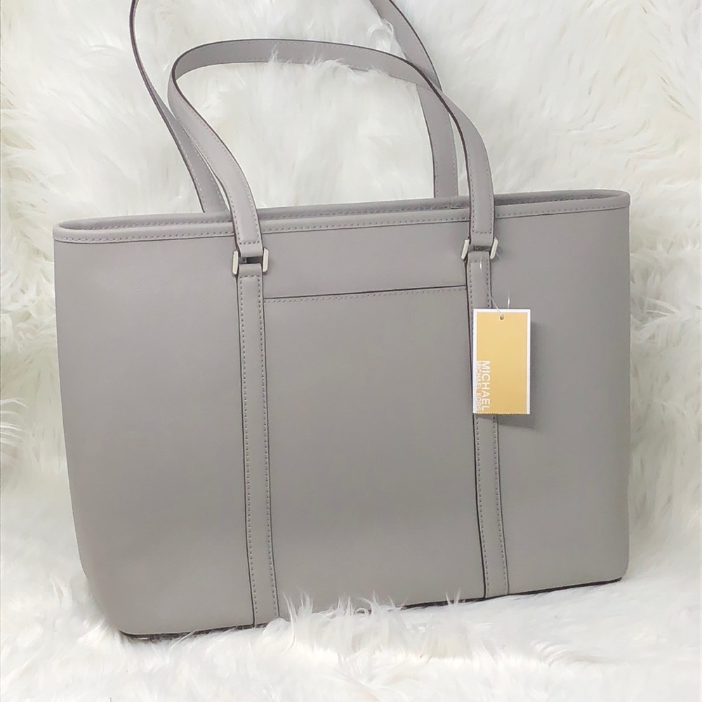 NWT Michael kors Sady Ash Grey Large Tote - Picture 4 of 8